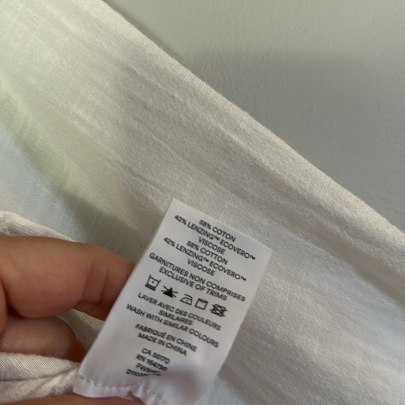 Frank & Oak White Button Up Shirt - Picture 4 of 4